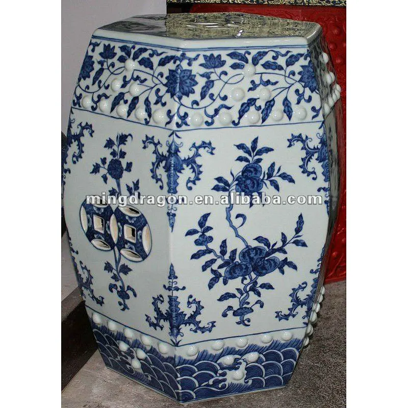Chinese antique blue and white Porcelain stool