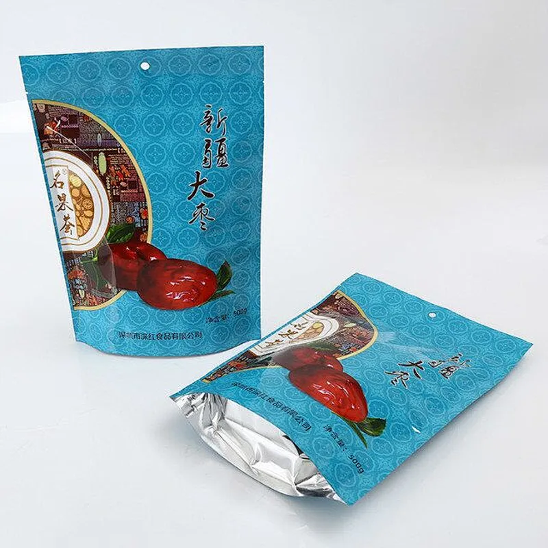 Wholesale blue PE bag for date packaging