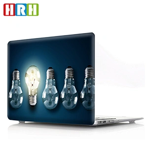 creative bulb pattern laptop case plastic shell case laptop protection for macbook pro makeup for macbook 13 case