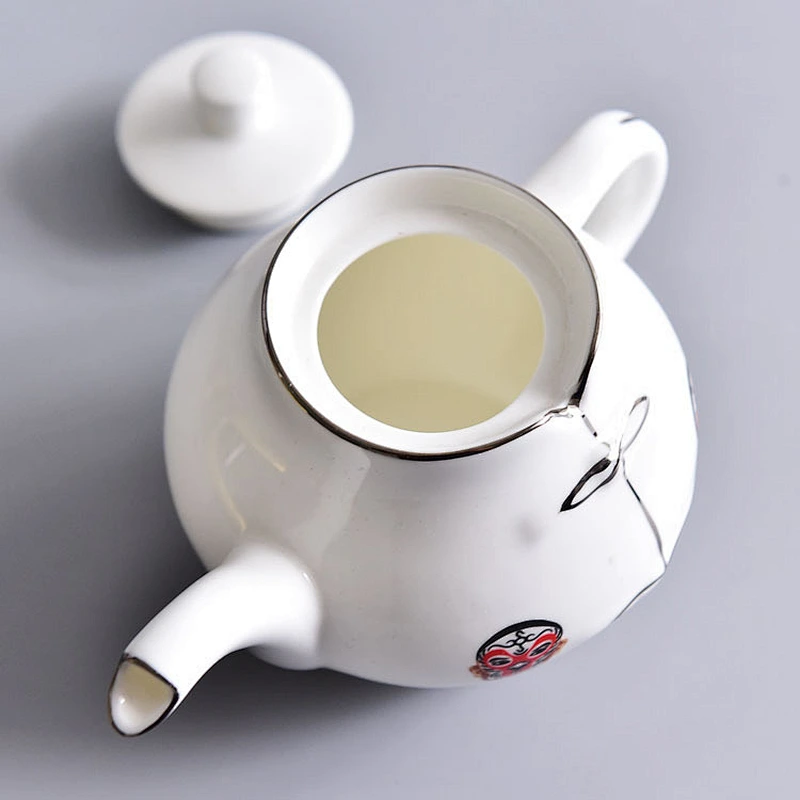 Beatiful porcelain cold water bottle with 6pcs teacup sets for home