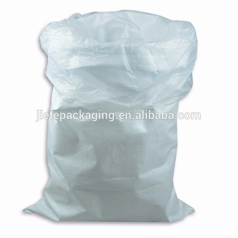 price of white 50kg 100kg pp woven sugar packaging bag with liner