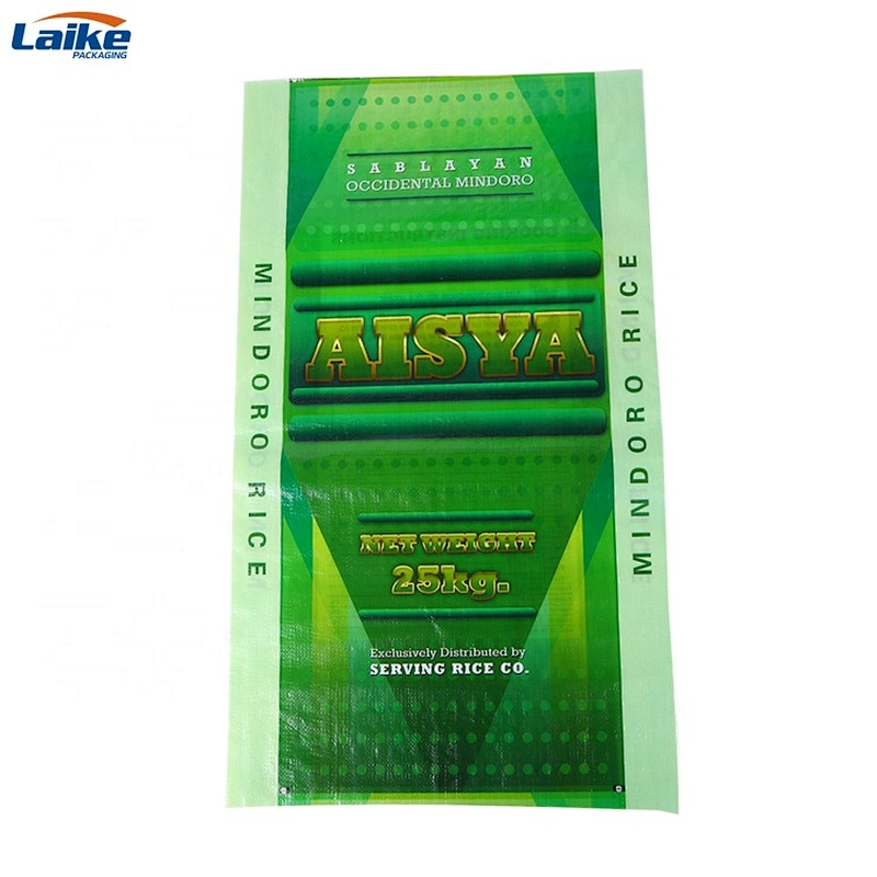 High quality printing pp polypropylene printed 50kg rice sack manufacturer