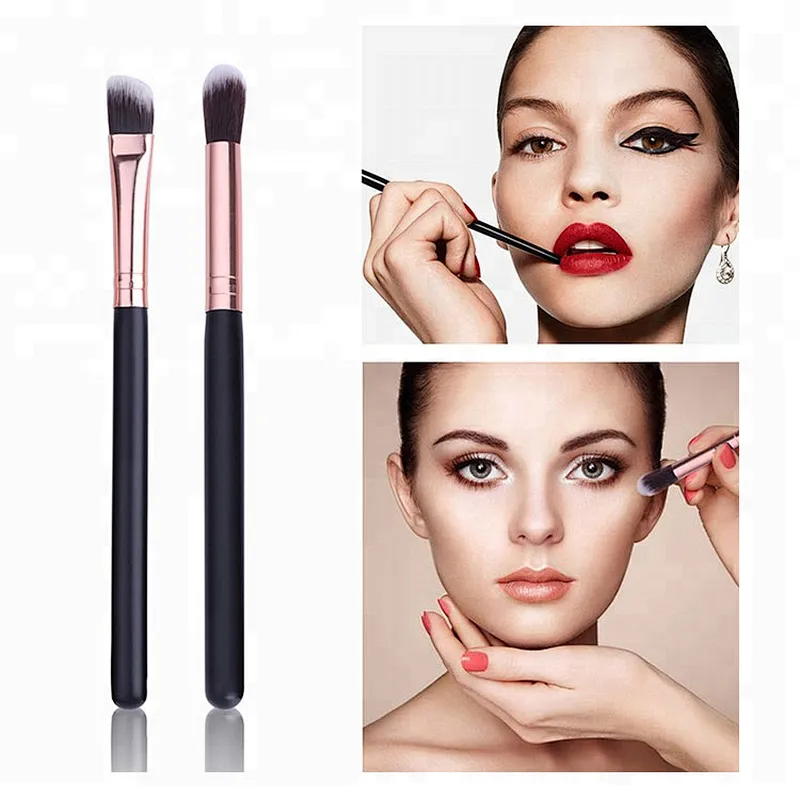 12Pcs Makeup Brushes Kits Black Wooden Handle Soft Portable Cosmetic Make Up Brush Beauty Eyeshadow Cosmetic Brush Tool Set