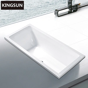 Outdoor Drop-In Bathtub Acrylic Classical Soaking Bathtub