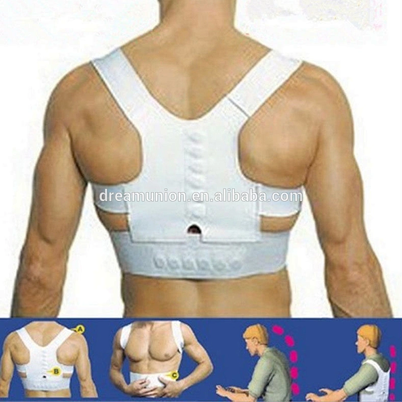 Magnetic Posture Correction Support Brace Adjustable Shoulder Therapy Back Belt