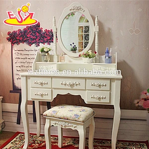 2018 New design wooden vanity table solid wooden youth vanity table best design wooden vanity table W08H057