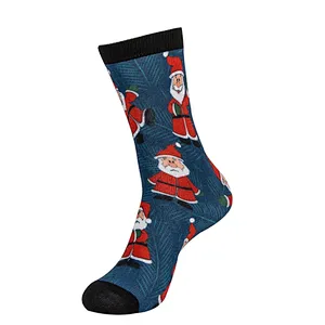 High Technique Printing Crew Sock Christmas Style Women Fashion Sock