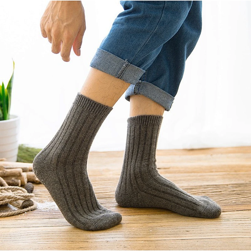 Custom Solid Color Wool Socks