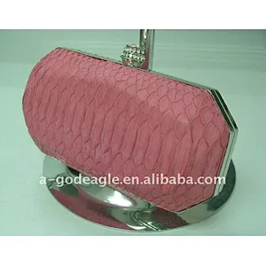 2013 Diamond shape snake leather ladies clutches wholesale G20420