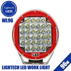 12V Red Black 96W 185W 225W 9Inch Round LED Driving Light