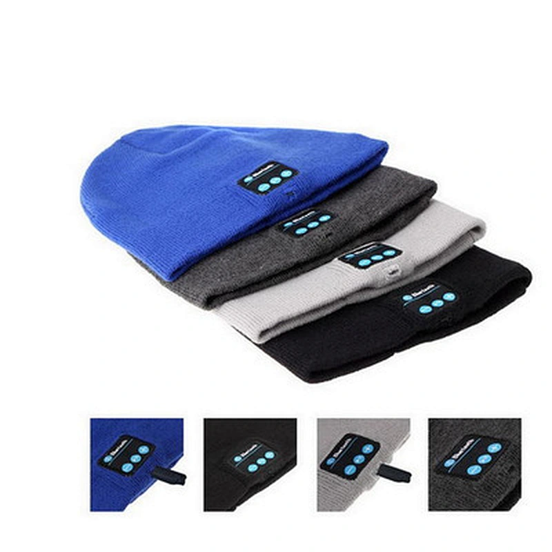 Factory Price Unisex Fashion Turban Knit Bluetooth Winter Hat