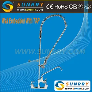 High pressure instant heating kitchen heater water dispenser faucet wall embedded with tap