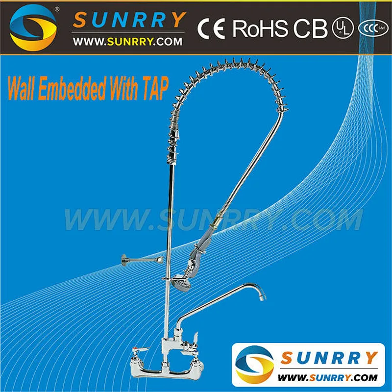 High pressure instant heating kitchen heater water dispenser faucet wall embedded with tap