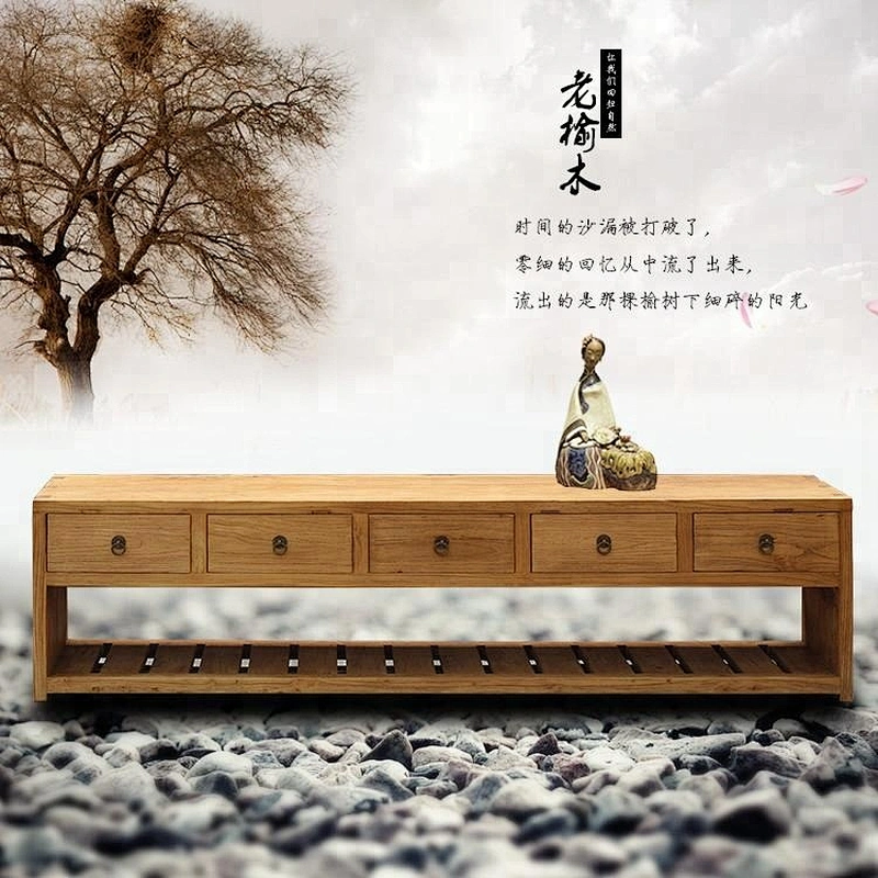 wholesale new designs rustic reclaimed wooden tv cabinet oriental furniture