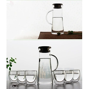 Promotional stock goods small capacity 250ml double-layer glass cup for coffee