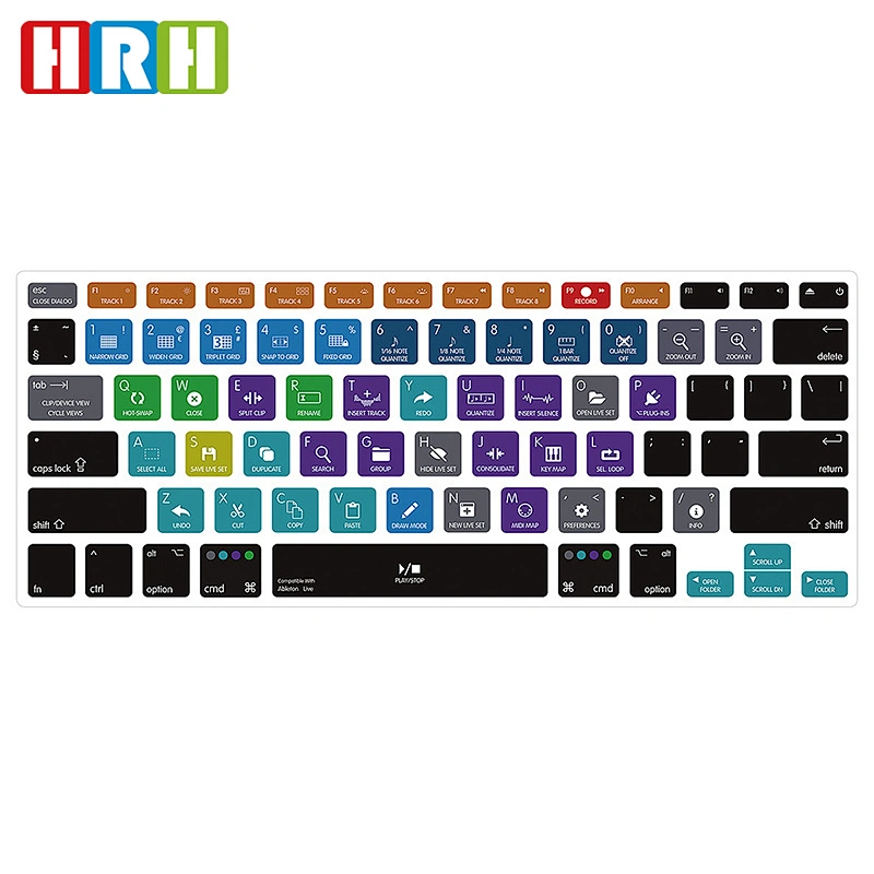 Ableton Live Functional Hotkey Shortcut TPU Keyboard Skin Cover for Macbook Pro Air Retina 13