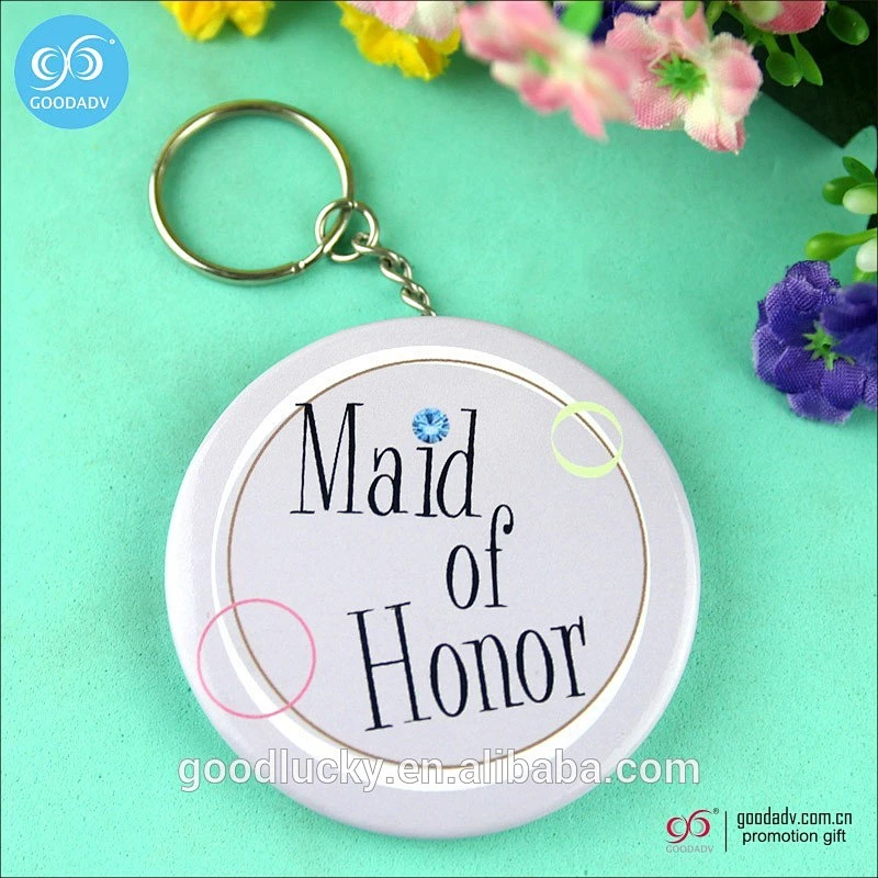 Unique promotional products metal mirror key ring