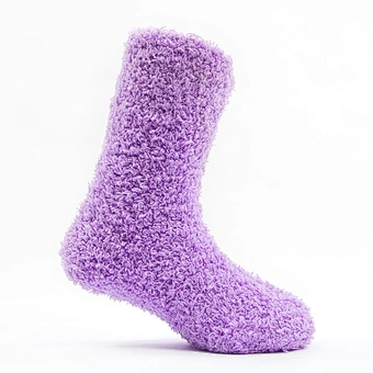 baby colorful double cuff pompoms thick cotton winter socks