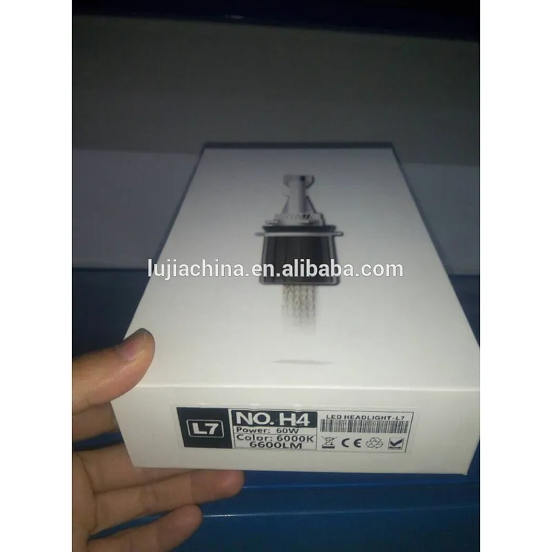 Super powerful 120W 60W 6v-48v universal cars led headlight H4 h7 6000lm 13200lm auto headlamp bulbs CREES L7 xhp70 6000k 4300K