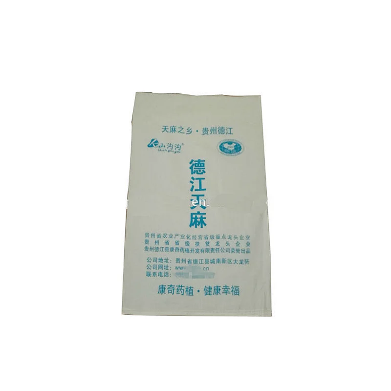 Wholesale customized white plastic pp woven packaging bag
