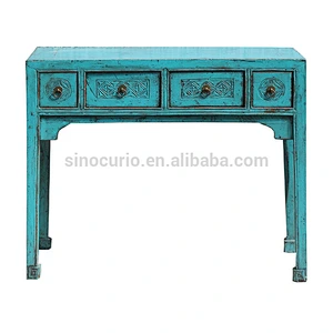 wholesale china antique console table and side table with carving design