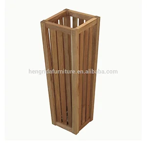 Scandinavia strip solid oiled walnut wood umbrella shelf
