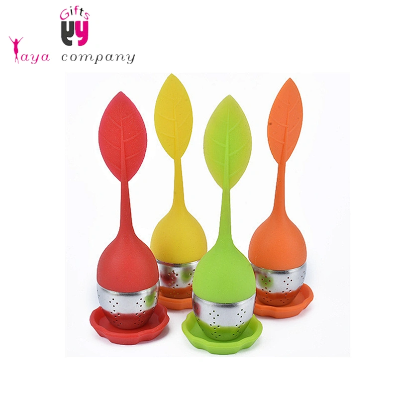 Wholesale Food Grade Silicone Tea Infuser Leaf With Stainless Steel