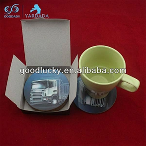 Custom coffee coaster multifunction heat resistant glass cup coaster