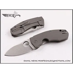 High Quality Clasp Knife Drop Point Blade Pocket Knife