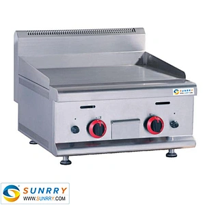 Countertop natural gas griddle with steel flat griddle pan (SY-GR600TB SUNRRY)