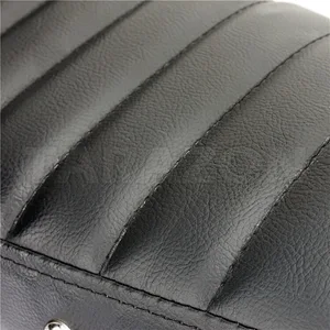 Vintage retro hump style motorcycle cafe racer leather seat