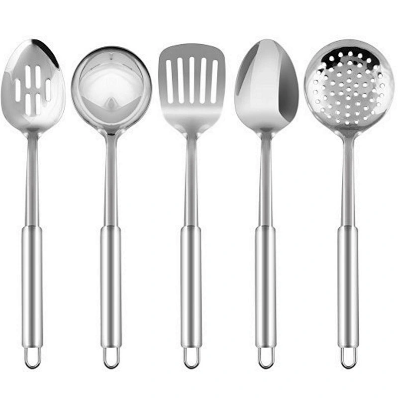 Stainless Steel 5 Pieces Cooking Spoon Set