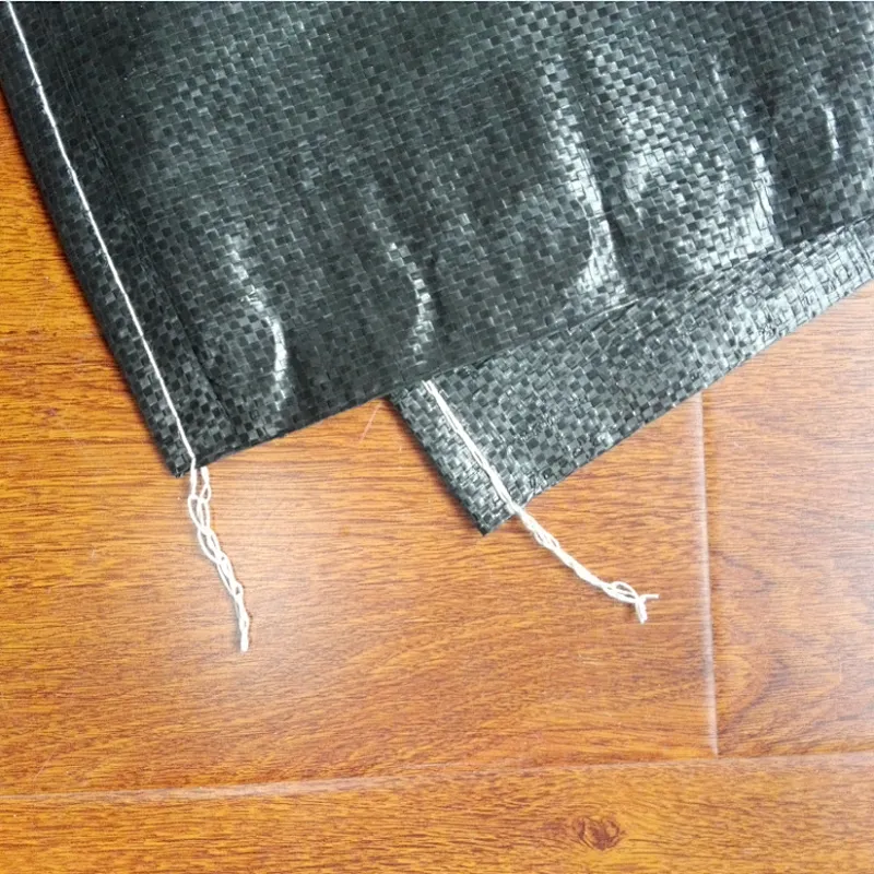Black plastic pouch pp woven carry bag with for market,shopping