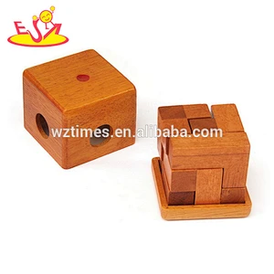Wholesale high quality interesting wooden craft magic box for children W11C029
