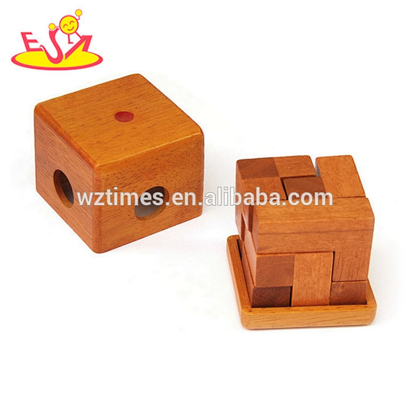 Wholesale high quality interesting wooden craft magic box for children W11C029