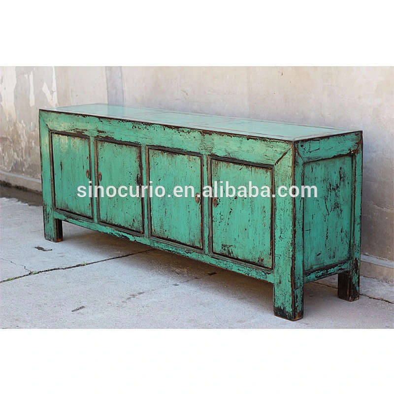 Chinese antique used reproduction wooden handmade furniture buffet table