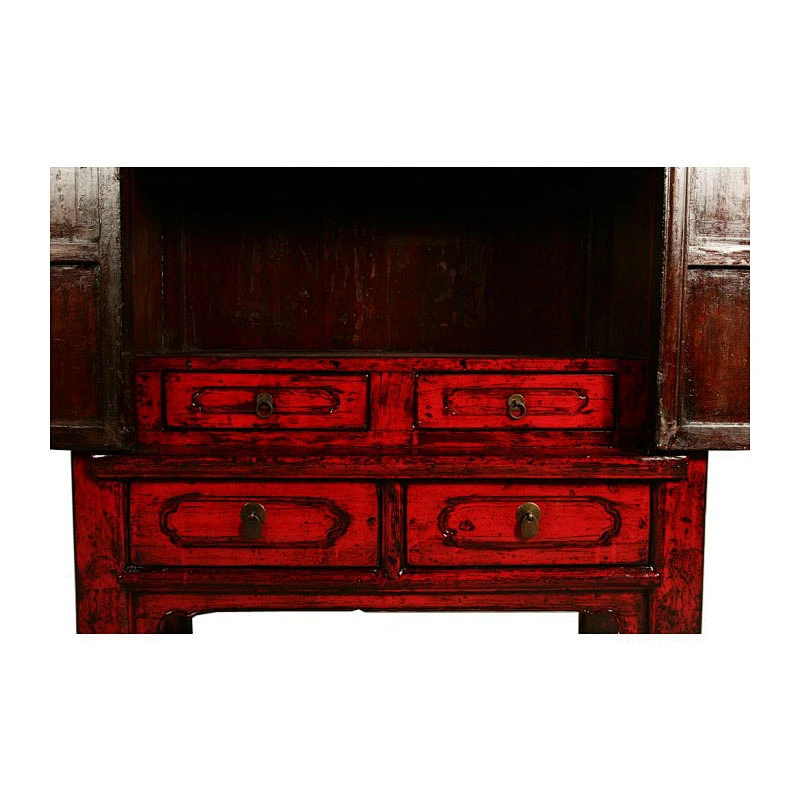 chinese whlesale antique reproduction oriental distressed lacquer furniture