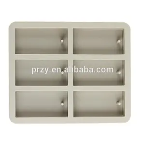 Custom make all kinds of handmade soap mold DIY soap mold 6 square square brick company commander silicone cake mould Custo