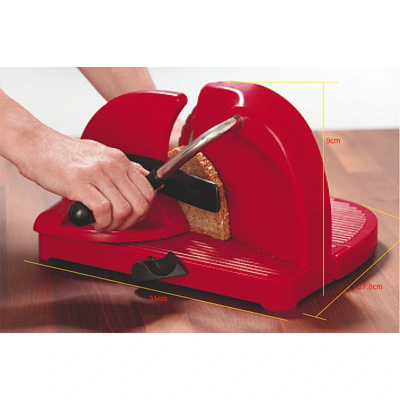 Sell on Amazon Best price custom color plastic manual bakery  bread cutter /slicer for home use