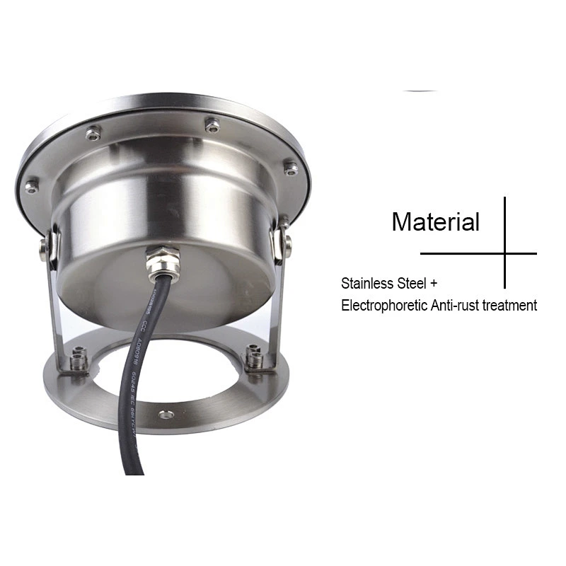 304 316S Stainless Steel IP68 Waterproof Outdoor Lighting 24V 18W Pure White Warm White RGB LED Underwater Light Wireless