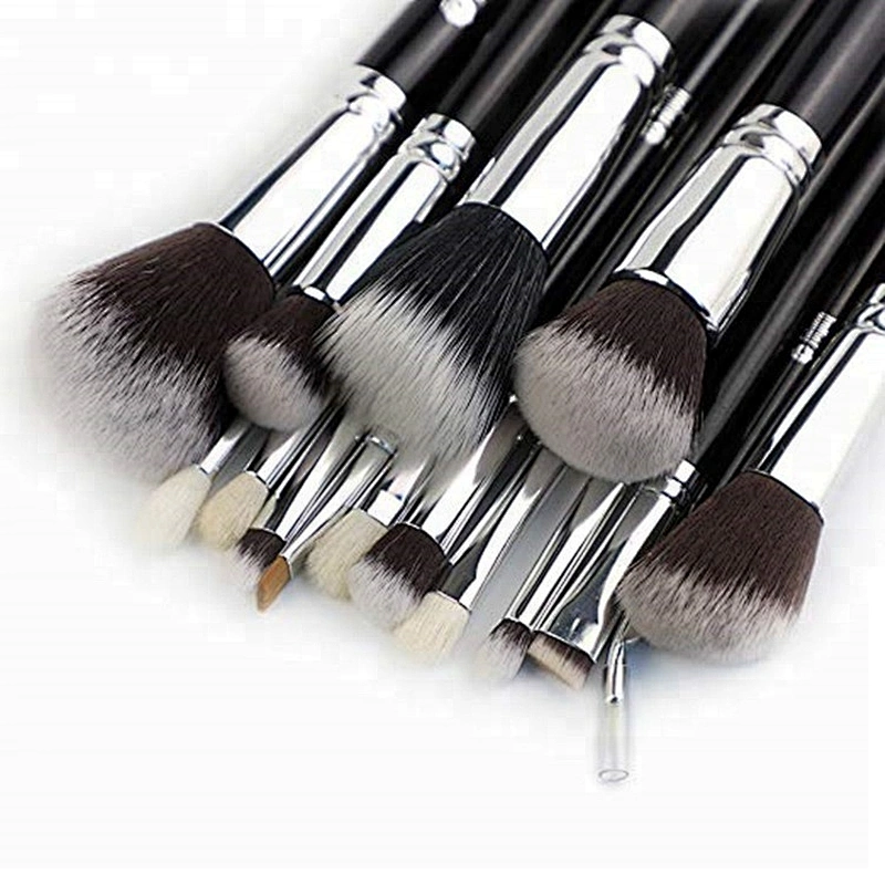 Professional custom 15pcs Glitter Makeup Brushes Set with Travel Makeup Bag