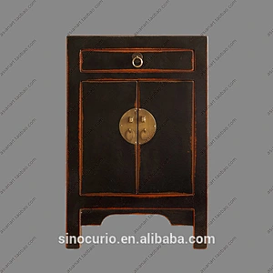 Chinese old wood furniture antique bedside cabinet TB2