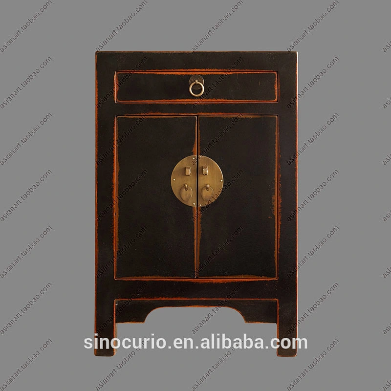 Chinese old wood furniture antique bedside cabinet TB2