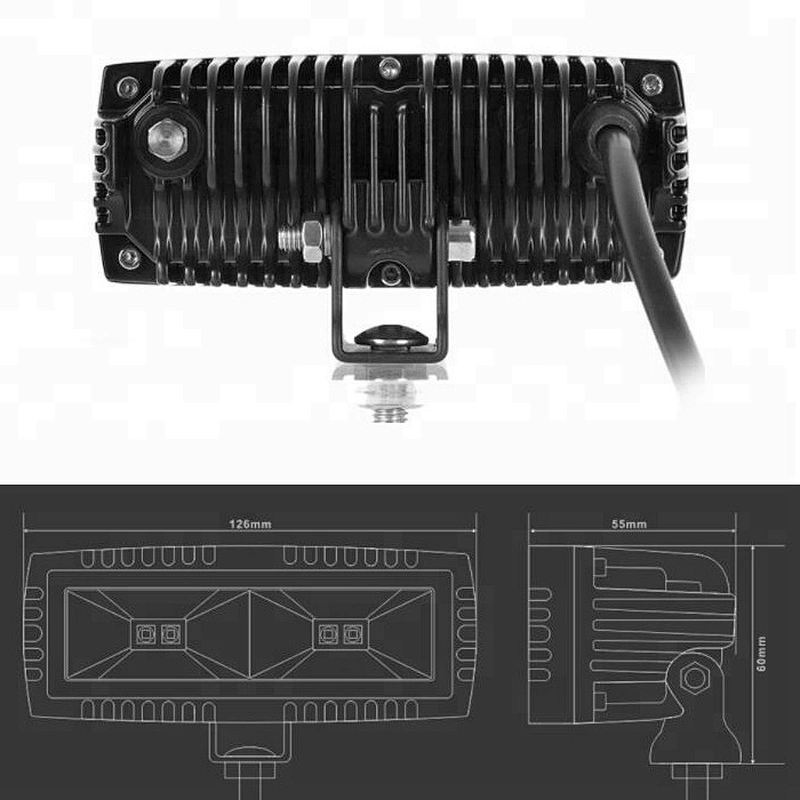 Lightech 2018 New Auto Waterproof Offroad 40W LED Work Light