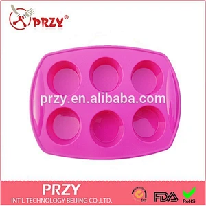 Eco-friendly round shaped silicone cake pan , round bottom cake pans