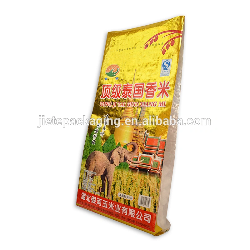 Video, polypropylene plastic food packaging Thai jasmine rice bags 25kg