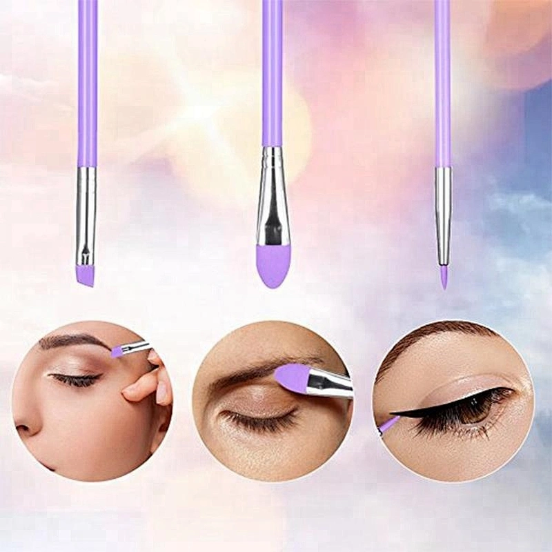 JZG 4PCS High Quality Silicone Head Mask Foundation Makeup Brush