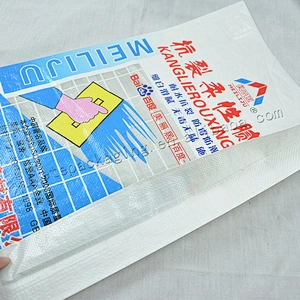 Plastic pp woven cement bag 25kg for soap, washing powder,cement industrial bag
