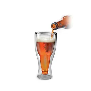 Factory Wholesale Handmade Mouth Blown 360 ML Borosilicate Wine Glass Mug Water Cup for Bar and Home