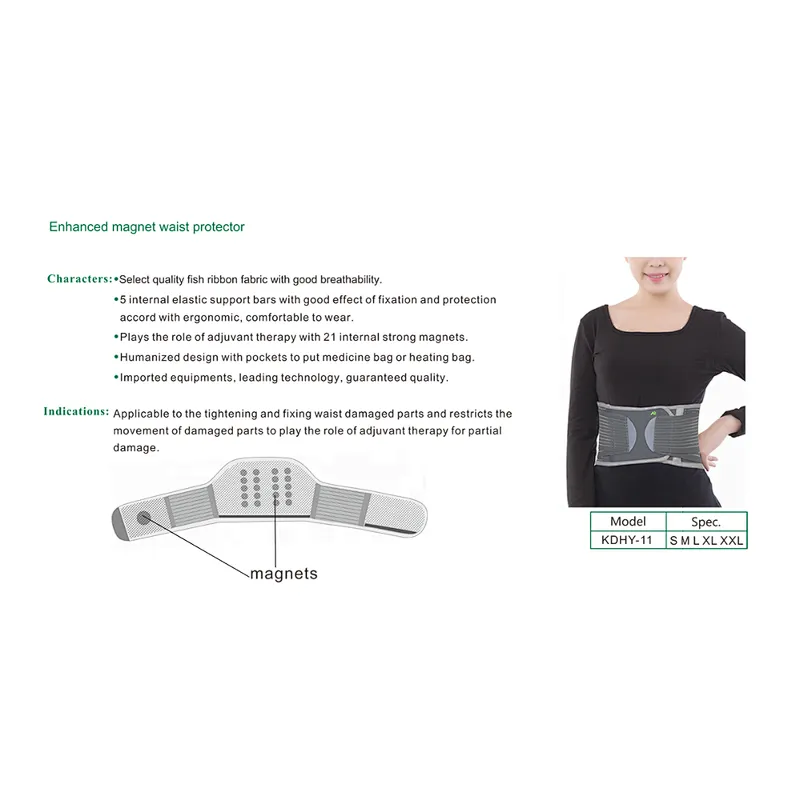 Magnetic Lower Back Waist Lumbar Support for Pain Relief & Backache